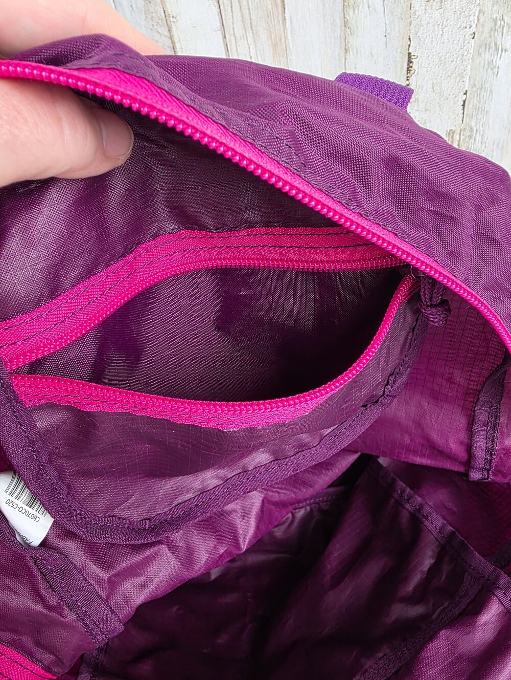 Columbia Women's Purple Lightweight Packable 2L Backpack with Pink Accent - Picture 6 of 7